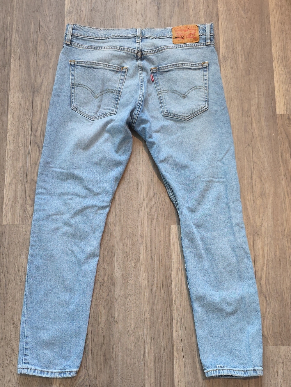 Levi's 512 Men's Straight Jeans in Light Blue Denim 34 x 30